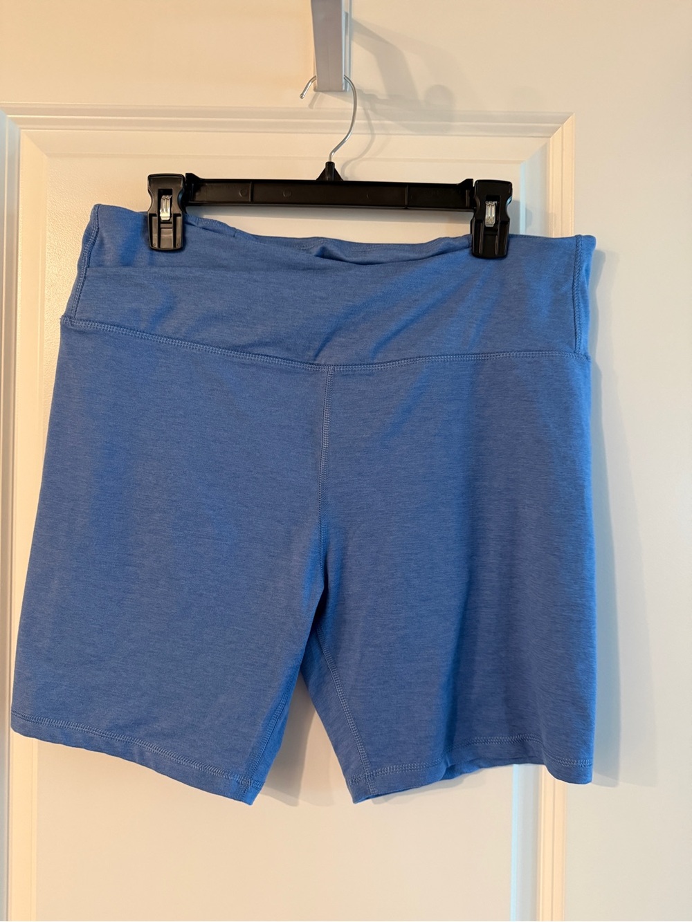 Outdoor Voices Perennial Mid-Rise Bike Shorts — Blue